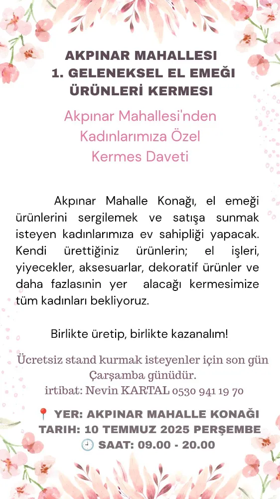 Kadınların yüzü gülecek Hendek gülecek